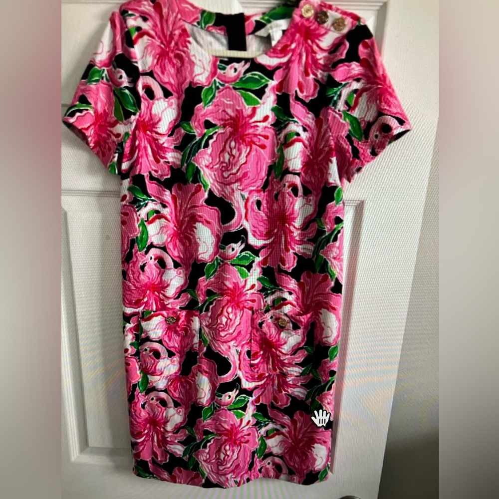 Lilly Pulitzer Mattisons Shift Dress
Women's Pink Floral Shift Dress
Size 10